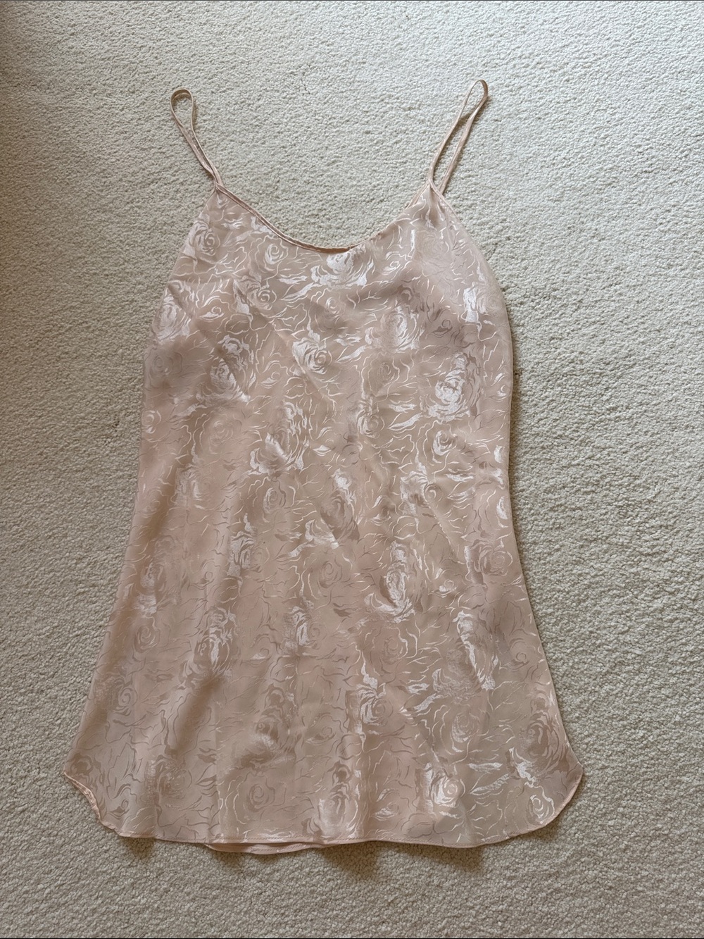 California Dynasty Satin Floral Slip Dress with criss cross back detailing